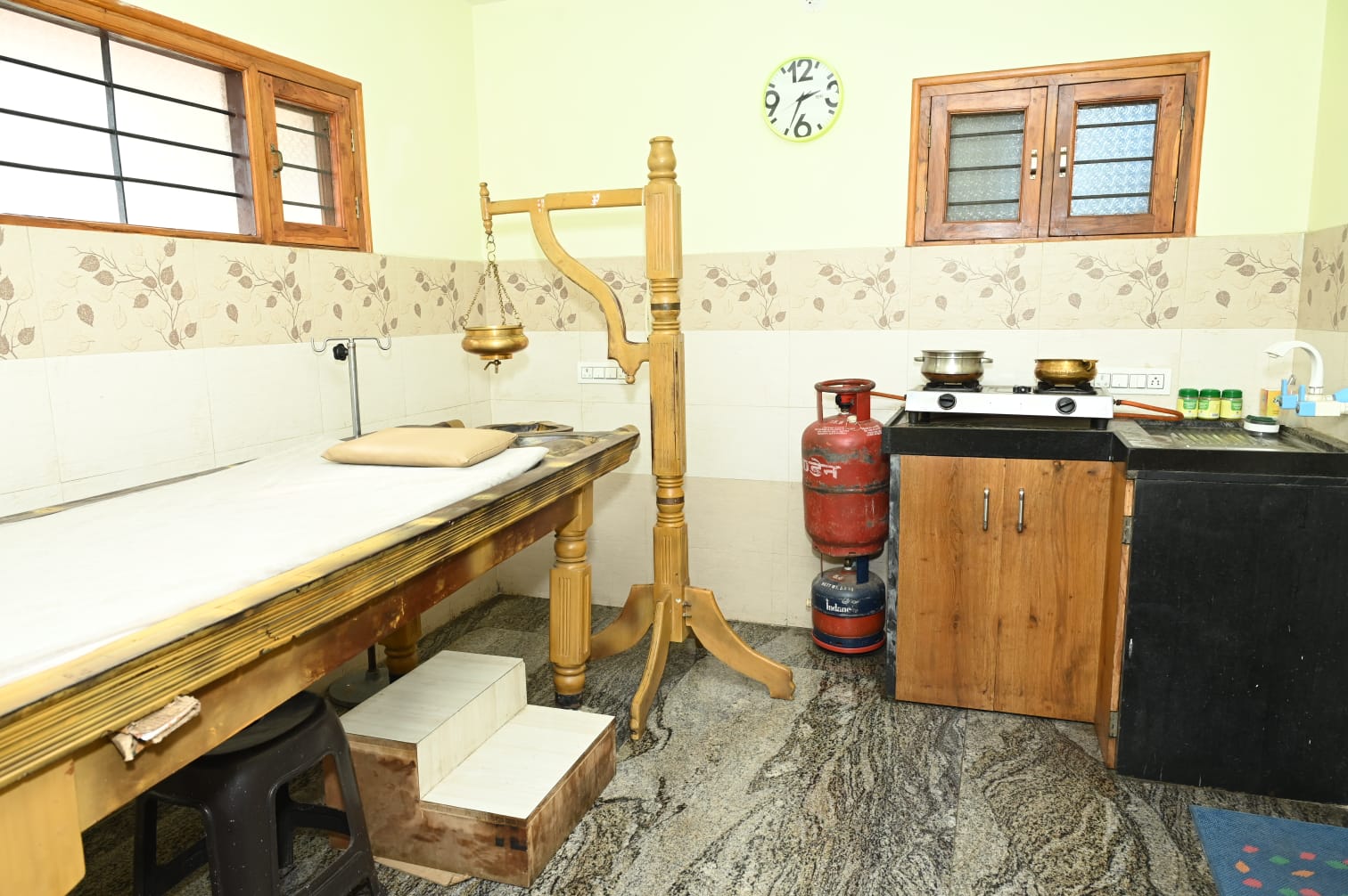 Hospital exterior garden